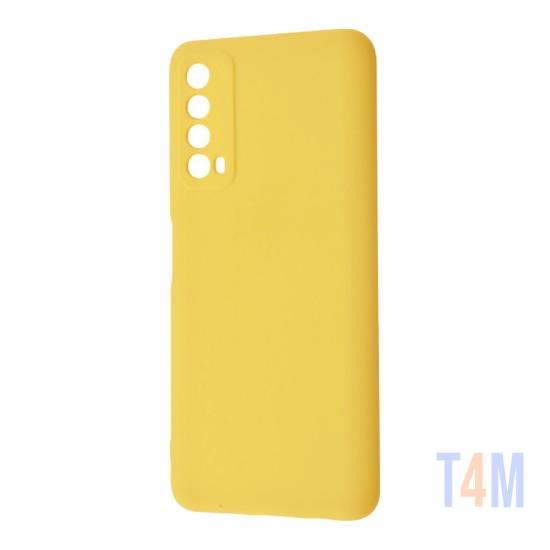 Capa de Silicone Para Huawei P Smart 2021/Y7a Amarelo